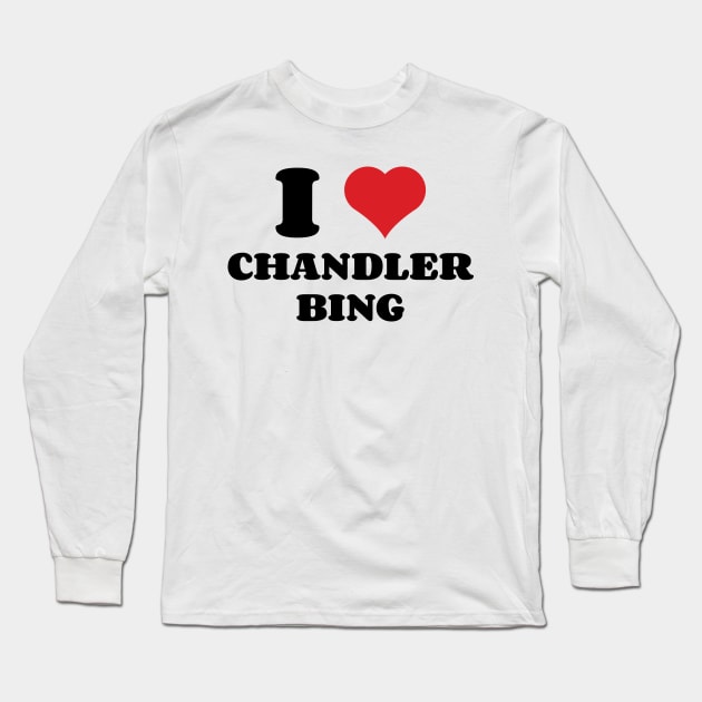 I Heart Chandler Bing v2 Long Sleeve T-Shirt by Emma